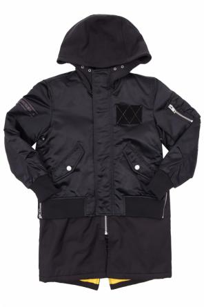 Hooded jacket with logo, zdjęcie 1 Hooded jacket with logo od Diesel